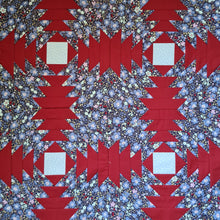 Load image into Gallery viewer, Pineapple Foundation by the Yard Quilt Kit Navy & Red