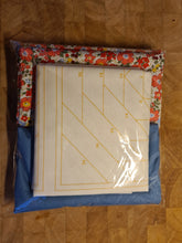 Load image into Gallery viewer, Pineapple Foundation by the Yard Quilt Kit Blue & Coral