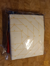 Load image into Gallery viewer, Pineapple Foundation by the Yard Quilt Kit Navy & Red