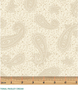 Bernatex Zulie Ann Tonal Paisley Cream