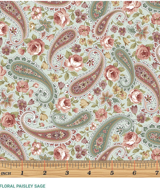 Bernatex Zulie Ann Floral Paisley Sage