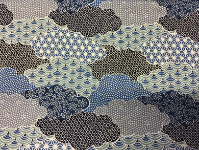 Moon Rabbit Blue Clouds