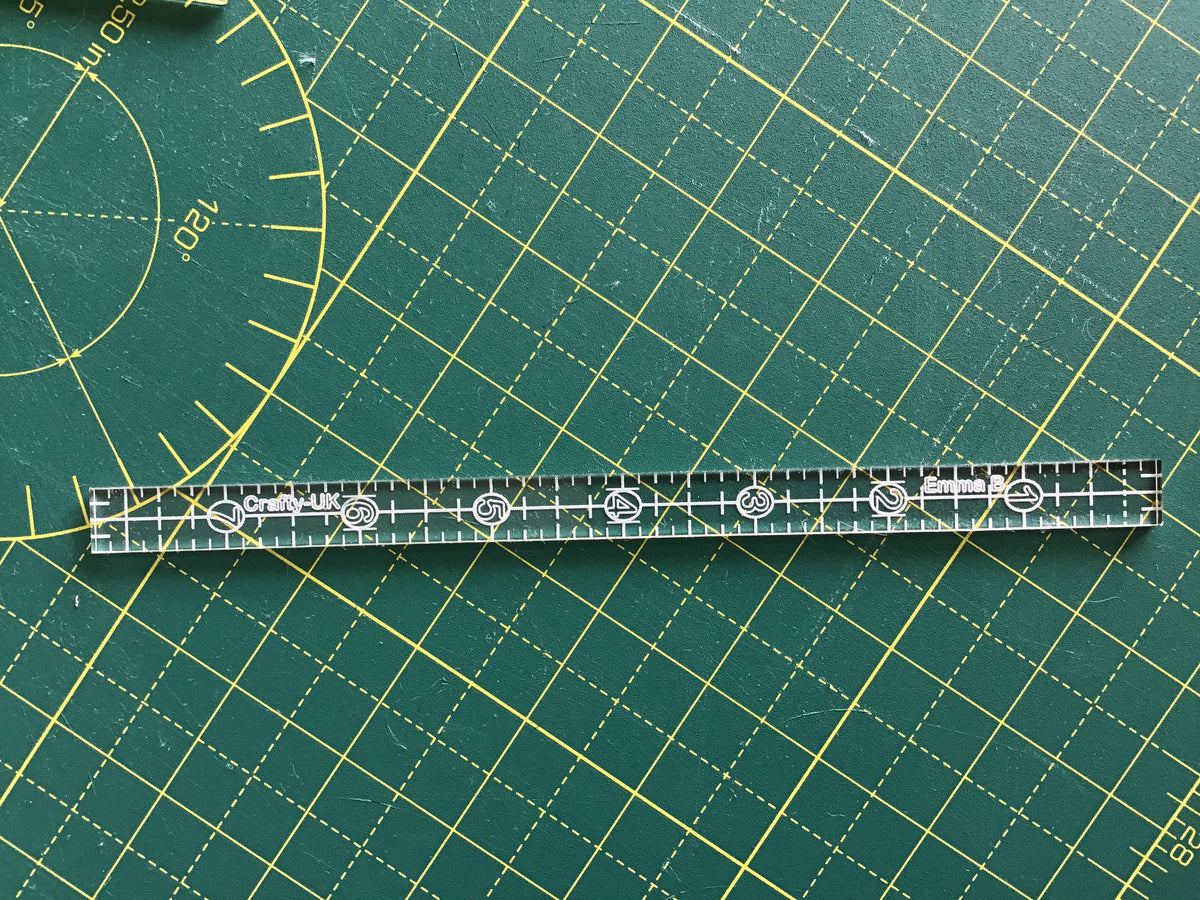 Half Inch Ruler 8 inches x 1/2 inch – The Swift Quilting Company