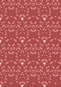 Lewis and Irene Michaelmas Red Mono Floral