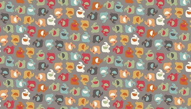 Elie mini Elephants Hessian