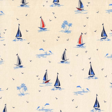 Michael Miller Sail On Ivory