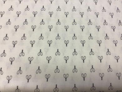 Shades of Grey Scissors on White
