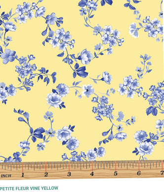 Kansas Studio Petite Fleur Vine Yellow
