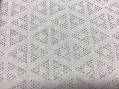 Shades of Grey Cross Hatch Triangles on White