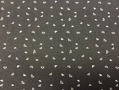 Shades of Grey Triangles on Charcoal