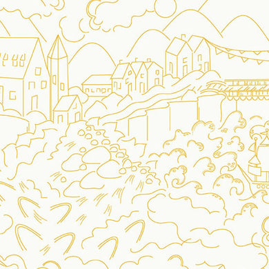 Makower Alison Glass Light Village Sun