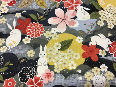 Moon Rabbit Multi Grey